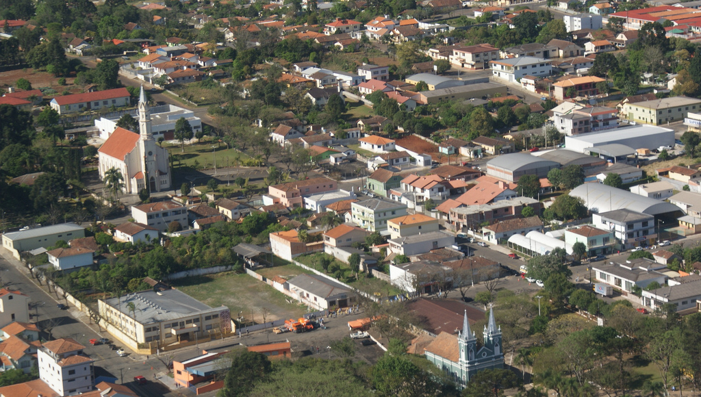 Imagem da área urbana de Prudentópolis