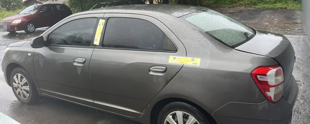 Veículo Cobalt estava transportando mercadorias irregulares.