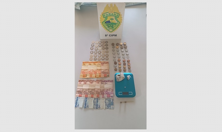 PM localizou drogas, dinheiro e munições em residência em Imbituva