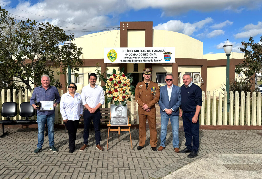 O patrono da PMPR do Paraná foi homenageado em uma solenidade que reuniu policiais militares, autoridades e membros da comunidade