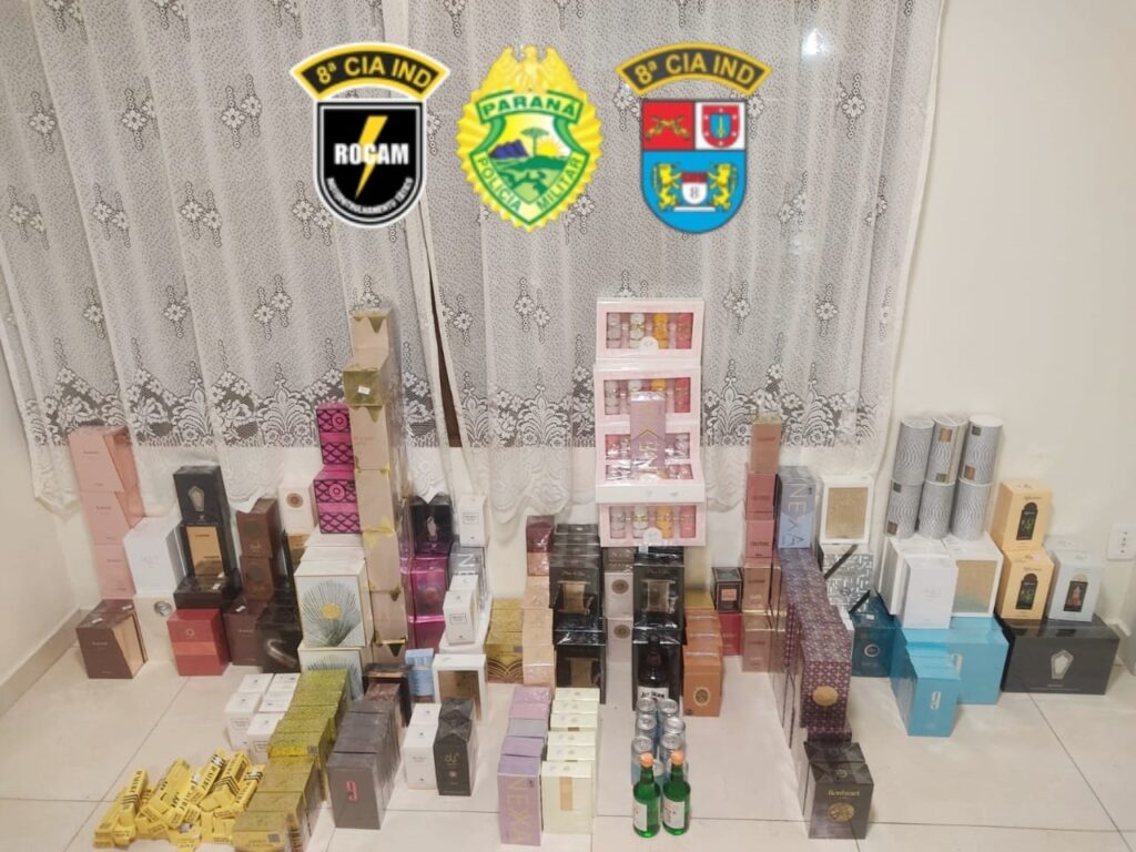 PM realizou duas apreensões de produtos estrangeiros sem nota na BR-277, em Irati, na tarde de quinta-feira