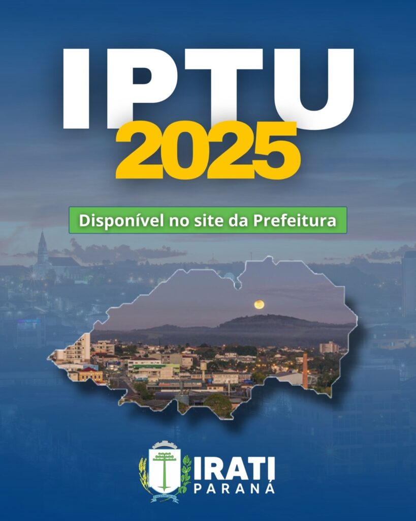 IPTU pode ser pago à vista ou em seis vezes em Irati
