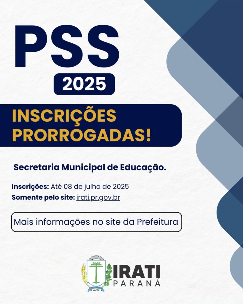 Inscrições para PSS da secretaria de Educação serão finalizadas nesta terça-feira, dia 8