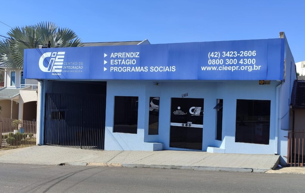 Unidade regional do CIEE de Irati fica na rua Antônio Cândido Cavalin, número 537, no bairro Stroparo, em Irati
