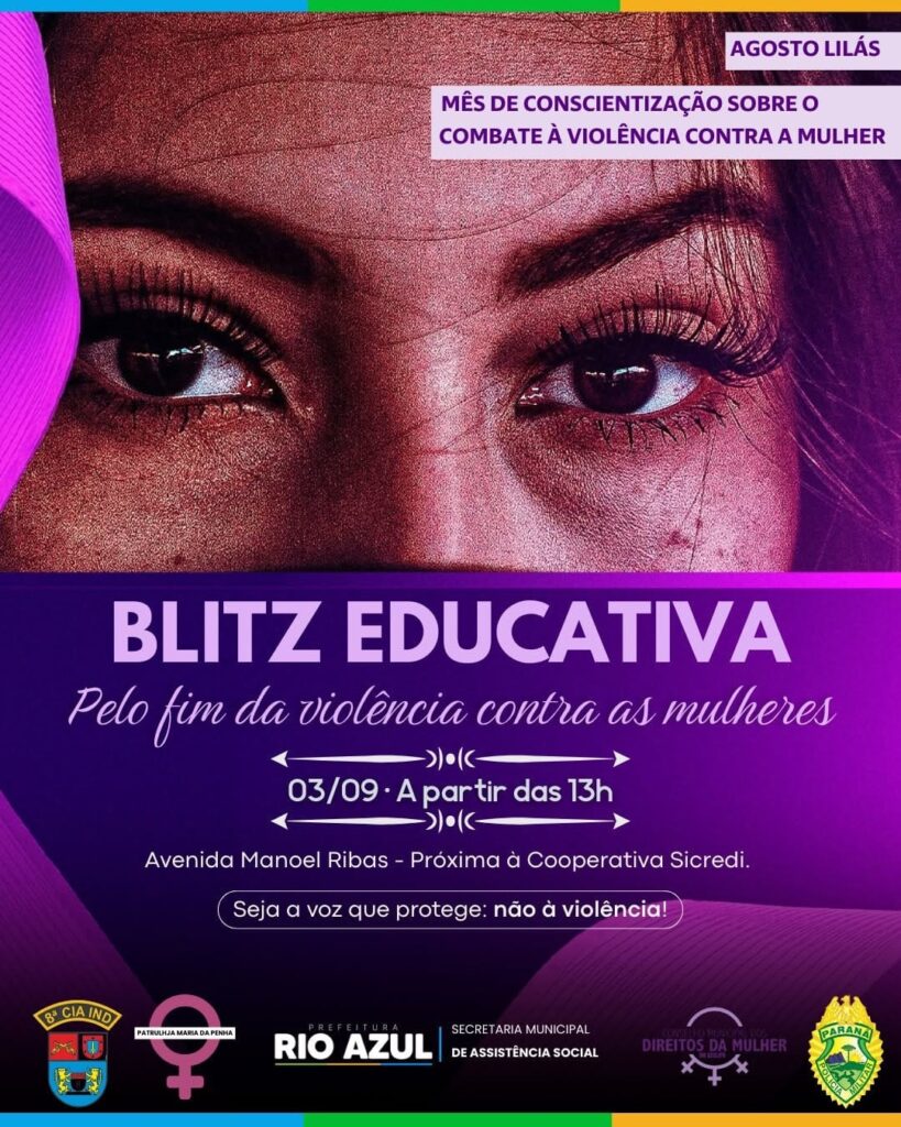 Blitz educativa seria realizada no dia 27 de agosto mas foi remarcada para essa quarta-feira, dia 3 de setembro