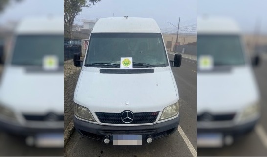 Van que havia sido roubada em Guarapuava foi localizada em Prudentópolis